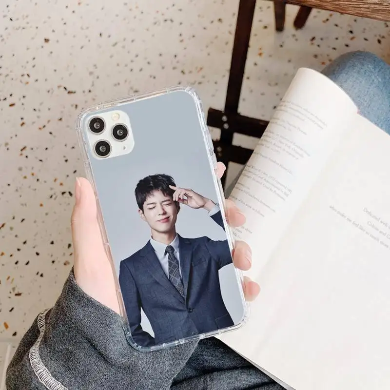 

Korean actor Park Bo Gum Phone Case Transparent soft For iphone 5 5s 5c se 6 6s 7 8 11 12 plus mini x xs xr pro max