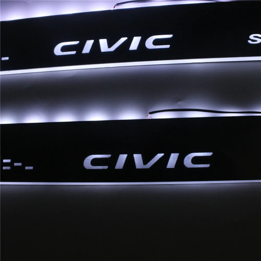 Светодиодная Накладка на порог для подвижной двери защитная накладка пороги Honda