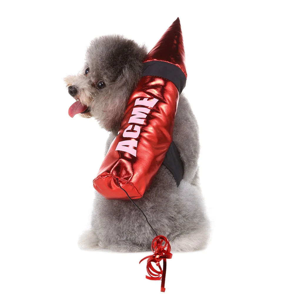 Забавный костюм для кошки собаки Хэллоуин ракета Маскировка Одежда маленьких