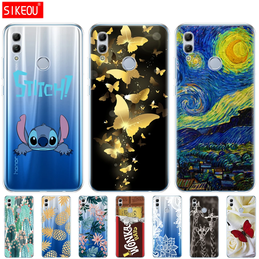 Силиконовый чехол для huawei honor 10 lite, чехол 6,21 дюйма, мягкая задняя крышка для телефона из ТПУ для honor 10 lite, защитный чехол Etui full 360