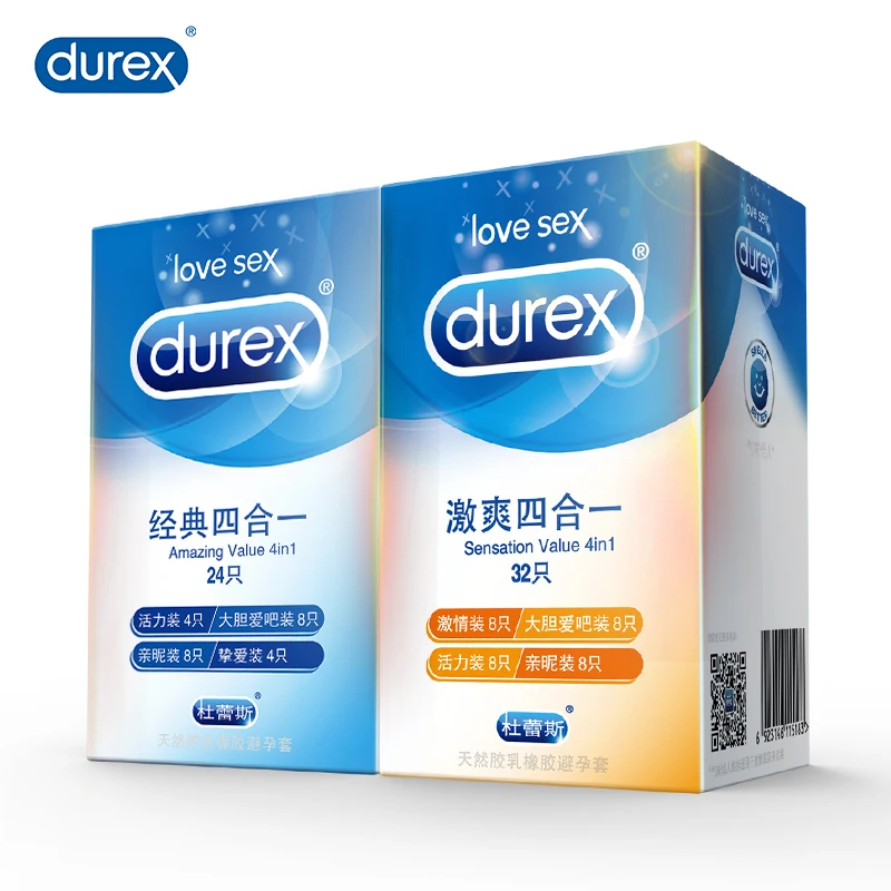Презервативов Durex 4 типов ультра тонкий смазки натуральный каучук интимные