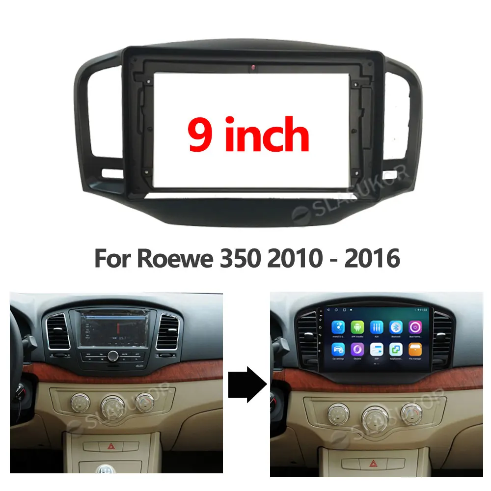 

For Roewe 350 / MG 350 2010 2011-2016 Fascias DVD Frame Din 9 Inch Player Dashboard Adaptor Refitting Facia Panel Canbus Cable