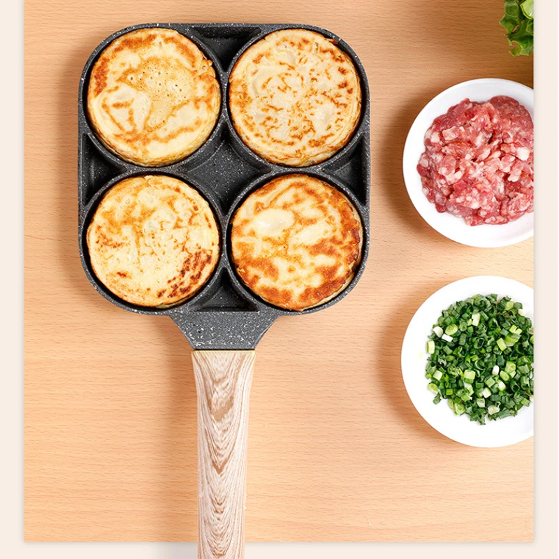 Антипригарная форма с 4 отверстиями для бургеров яиц ветчины блинчиков
