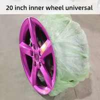 car wheel spray paint protective cover disposable plastic protective cover 17181920 inch tire cover