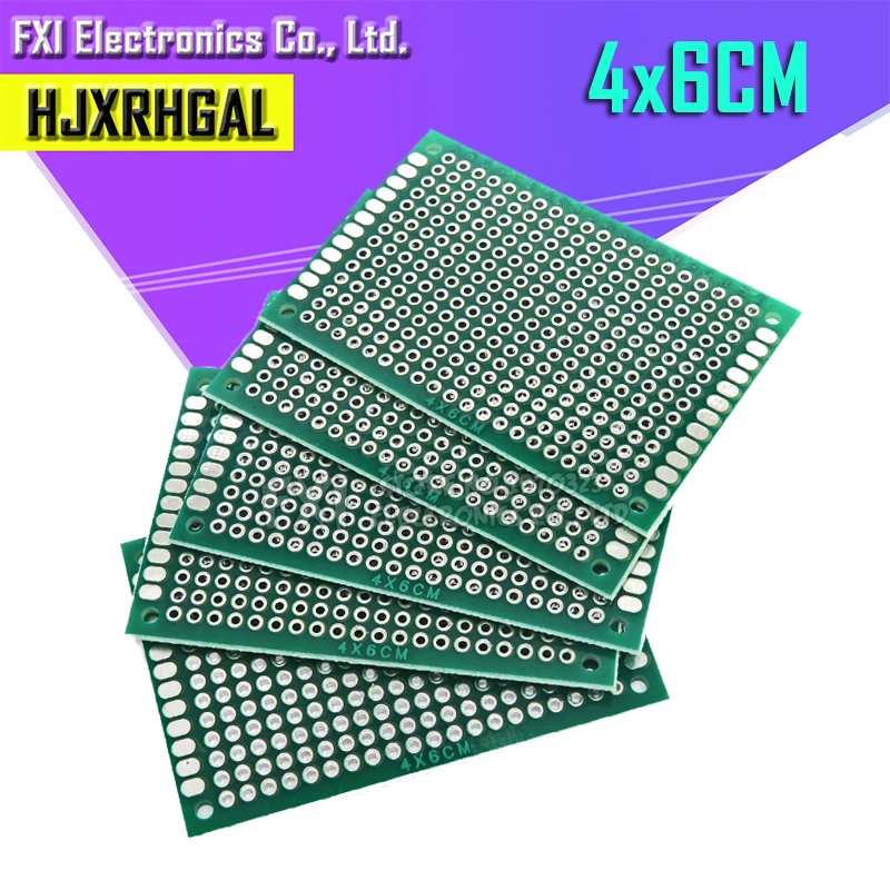 10 шт. 4x6 см 4*6 двухсторонний прототип 4x6 PCB diy универсальная печатная плата igmopnrq