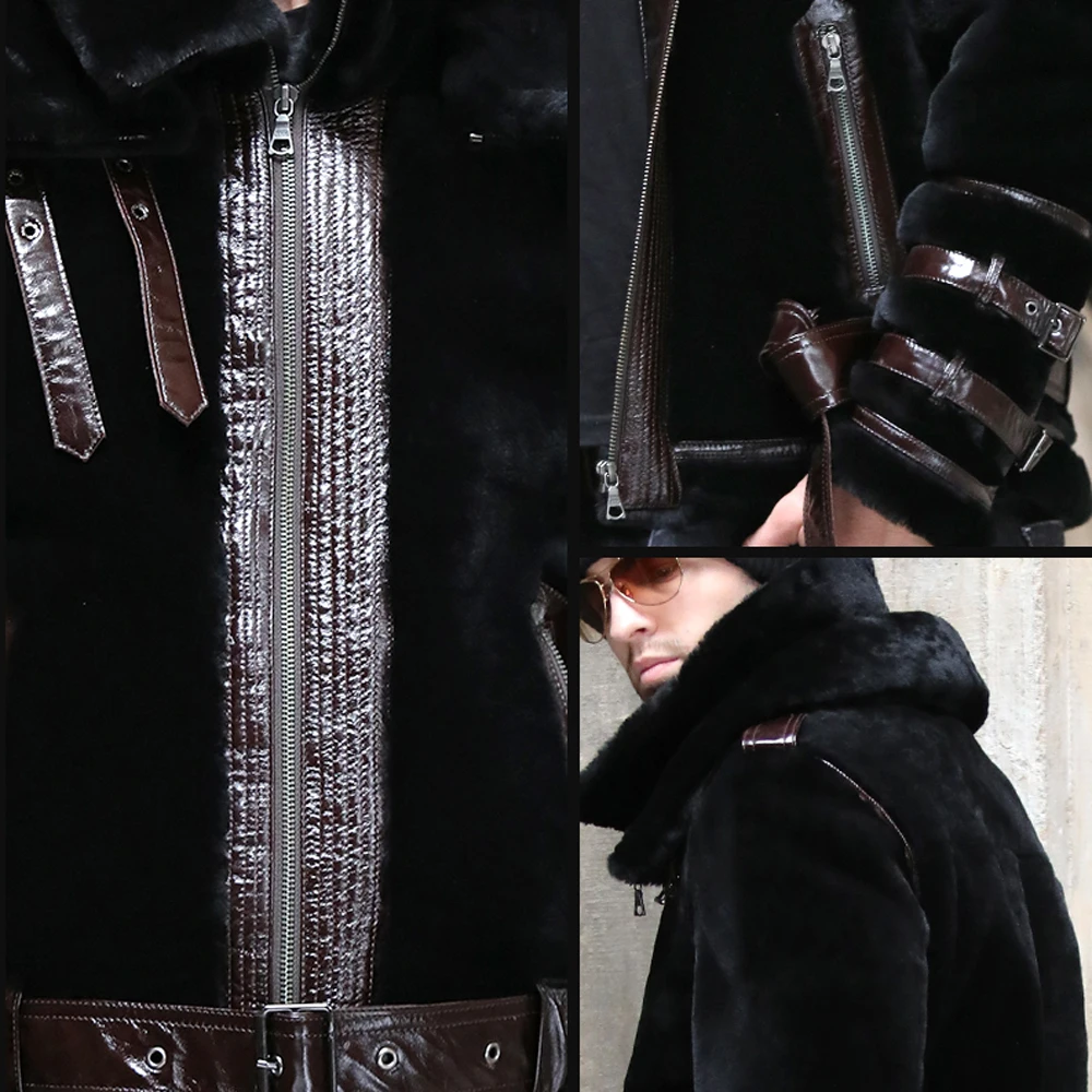 Двухслойная утепленная куртка для влюбленных с отложным воротником и широкой