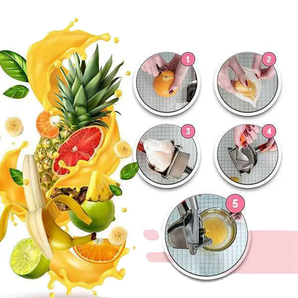 

Manual Juicer Stainless Steel Lemon Juicer Pomegranate Orange Juice Sugar Cane Juice Kitchen Fruit Tools