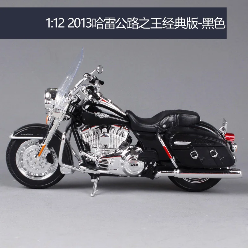 Maisto 1:12 Harley Davidson 2013 FLHRC Road KING классические мотоциклетные металлические модельные игрушки для детей подарок на день рождения Коллекция игрушек