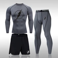 mens running sports t shirt sportswear quick drying gym fitness jogging training track and field team tights sportswear