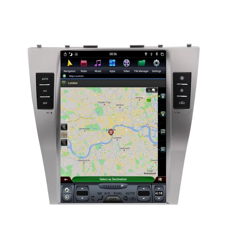 Автомагнитола с GPS-навигацией 2 din Android 9 0 для TOYOTA CAMRY 2007-2011 DVD-плеер кондиционер Wi-Fi