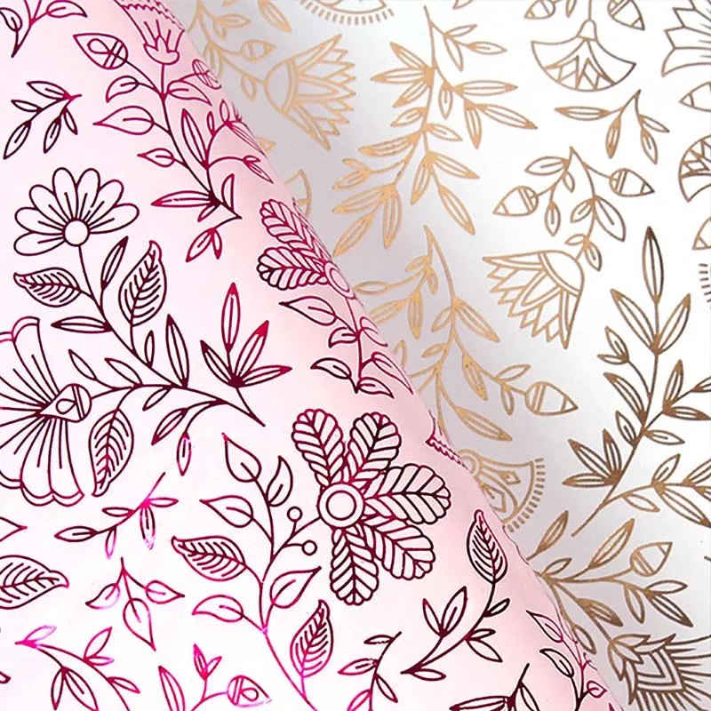 Wedding Gift Wrapping Paper Chinese Style Multi-color Flower Stamping Pattern Vintage 50cm*70cm | Дом и сад