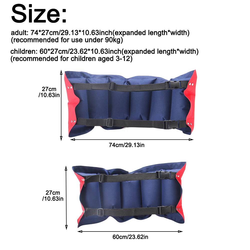 

Swimming Belt Training Aids Learning Inflatable Floating Workout Children Adults Fishing Swimming Beach Water Sports Foldable
