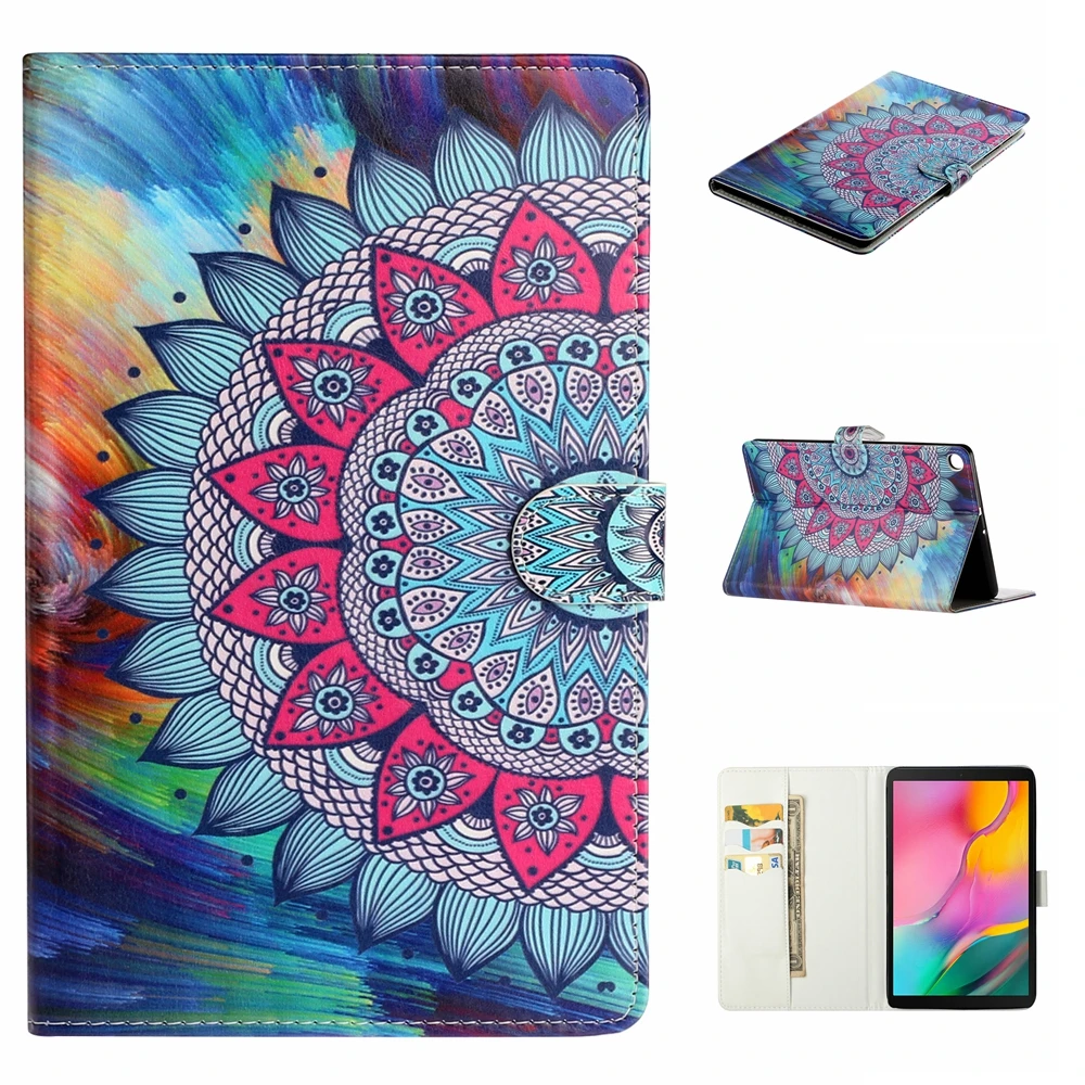 Кожаный чехол для Samsung Galaxy Tab A 10,1 SM-T510 T515 Coque для Galaxy Tab A 10,1 T510 T515 крышка Capa+ пленка+ ручка