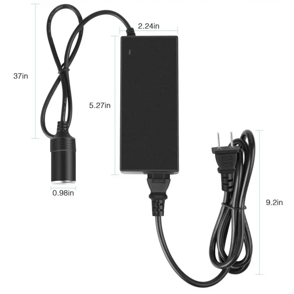Адаптер переменного тока для автомобильного прикуривателя от 220 В до 12 адаптер