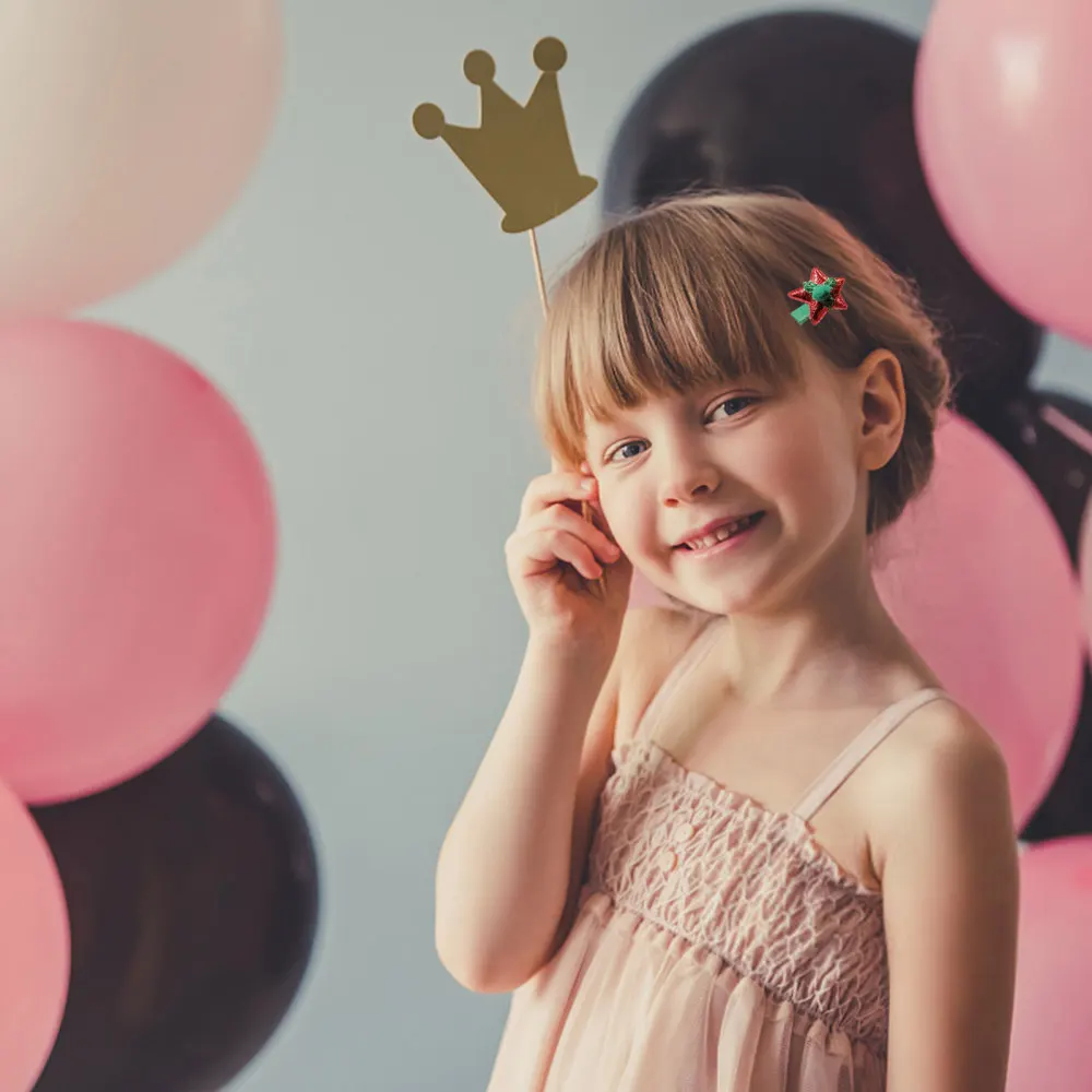 

Christmas Cute Barrettes Girls Hair Clips Xmas Bowknot Hairpins A Perfect Gift Giving Soft And Bright Headwear 18 Pieces Kids