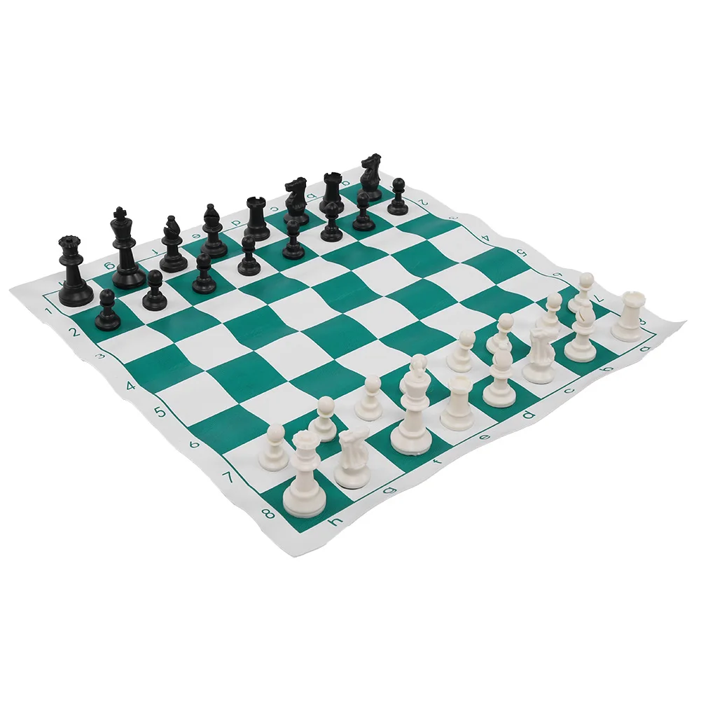 

Travel Portable Chess Set Board Games International Chess Board Set Chessboard for Party Activities Chess