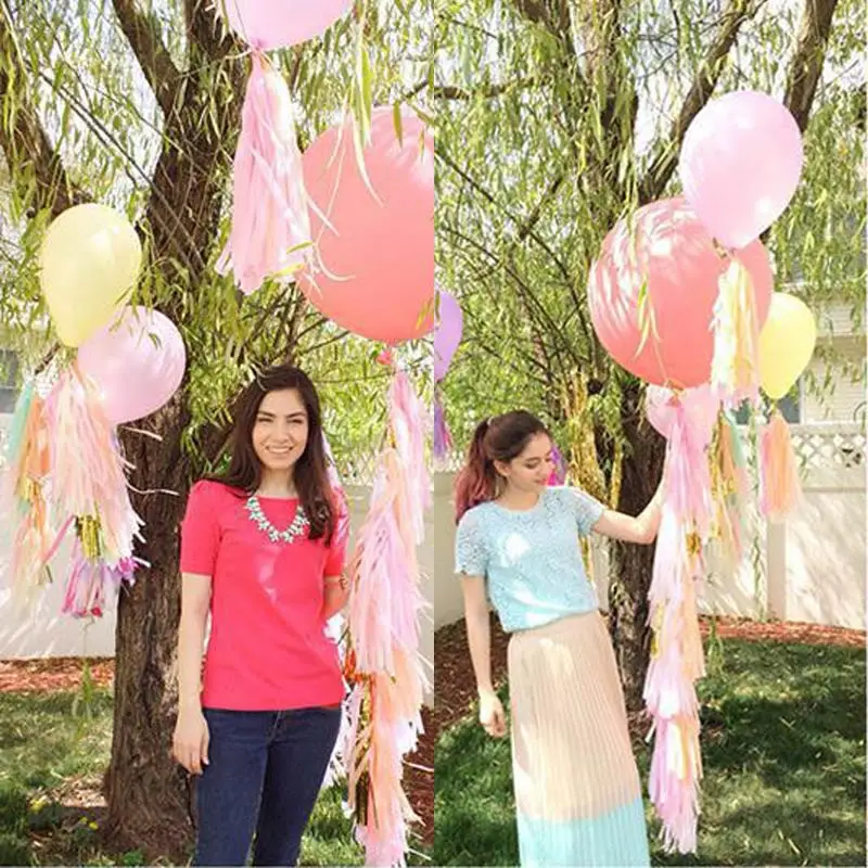 10 шт./компл. бумажные гирлянды с кисточками|Украшения своими руками для