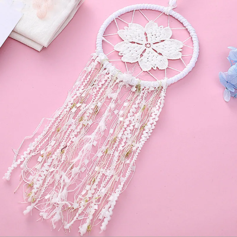 Полый цветок в скандинавском стиле Ловец снов тканые настенные подвесные