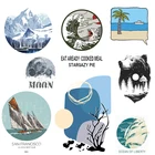 Термонаклейка для одежды в дикой природе, термонаклейка с изображением горы, Декорации для одежды