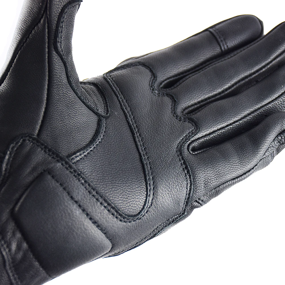 

Motorcycle Gloves Leather Men Moto Racing Gloves 100% Real Leather Bicycle Cycling Motorbike Motocross Riding Glove Summer