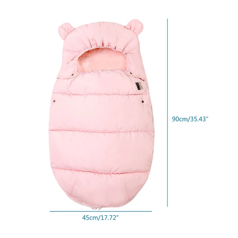 

Baby Stroller Sleeping Bag Winter Warm Sleepsack Windproof For Infant Wheelchair Envelopes For Footmuff