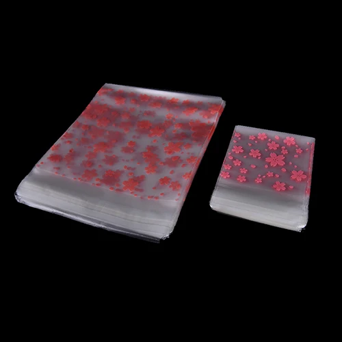 100 шт абсолютно новый розовый прозрачный вишневый цвет Бисквит Торт мешок для