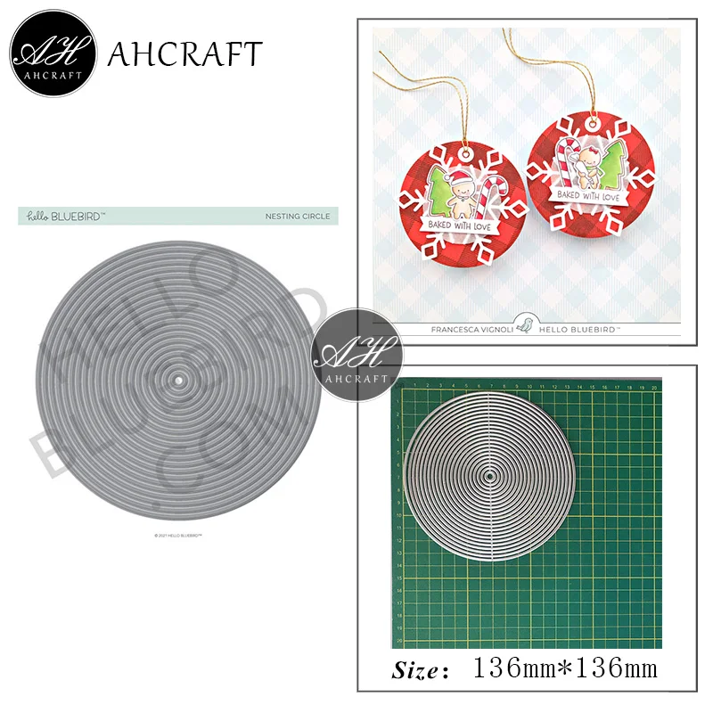

Round Frame Metal Cutting Dies for DIY Scrapbooking Photo Album Decorative Embossing Stencil Paper Cards Mould