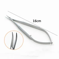 18cm stainless steel ophthalmic microscopy needle holder double eyelid surgery needle holder straight elbow