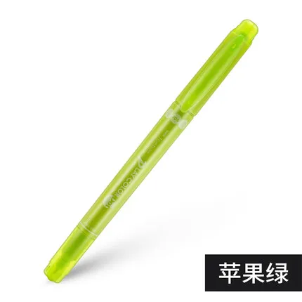 3pcs Apple green Япония TOMBOW Dot ручка с двойной головкой, волнистая цветная ручка, милая настольная книга, дневник, креативный хайлайтер, 3/12 цветов, набор, игра в цветной горошек - Цвет: 3pcs Apple green