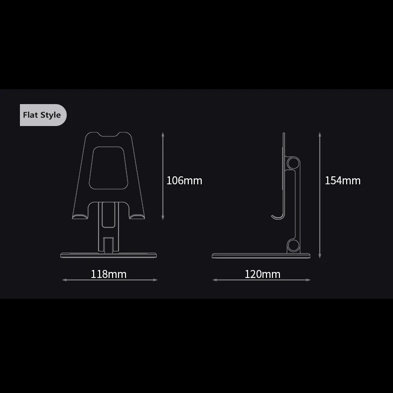 

Aluminum Alloy Mobile Phone Desk Cell Phone Holder Stand Portable Mobile Holder For IPhone 11 Holder Stand Support Tablet Stand