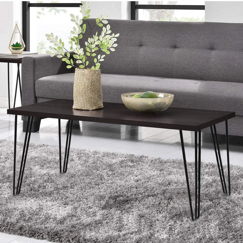 

4 X Premium Hairpin Table Legs Desk Home Accessories For Diy Handcrafts Furniture Bench Free Screws And Protector Feet Steel