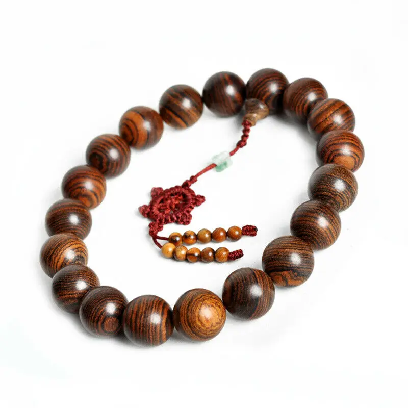 Тигровая кожа сандаловое дерево Тибетский буддизм 18 + 1 молитвенные бусины