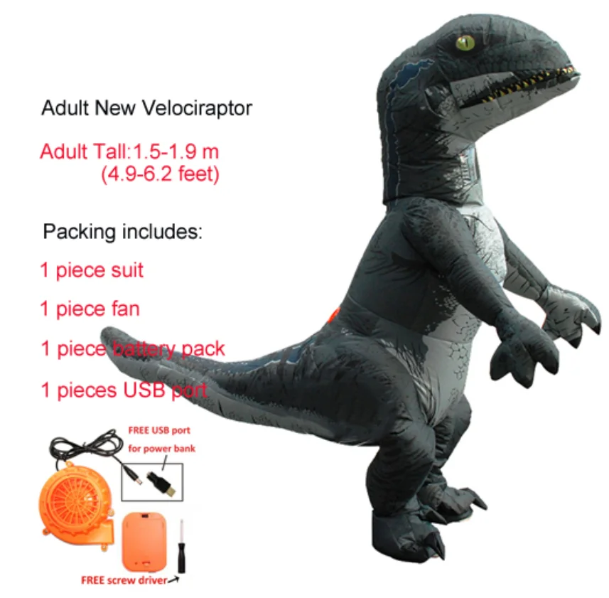Хэллоуина надувной костюм динозавра в полный рост костюмы Детский сценический