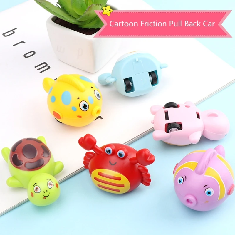 2 Pieces Kids Animal Shaped Pull Back Car Set for Boys/Girls Birthday Gifts for Kids 6-8 Creative Relieve Boredom Game