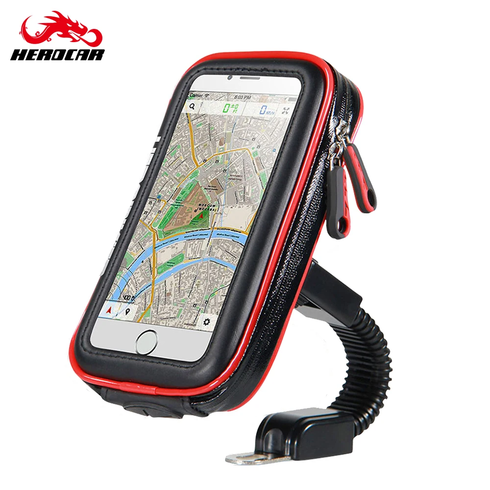 HEROBIKER мотоциклетный держатель для телефона поддержка водонепроницаемый мото