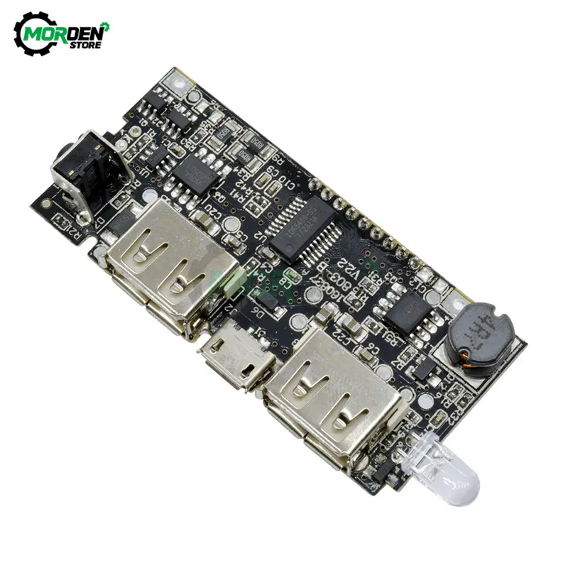 Двойное зарядное устройство USB 18650 модуль питания PCB ЖК дисплей 5 В 1 А 2 внешний