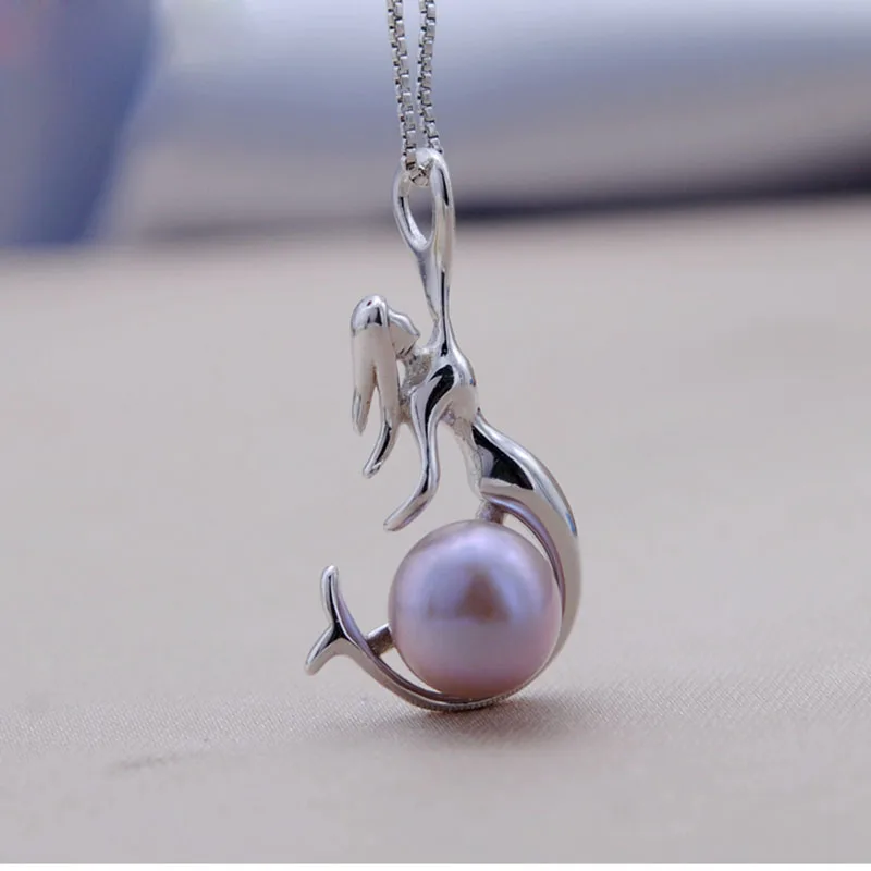 MeiBaPJ настоящий пресноводный жемчуг модное женское ожерелье из серебра 925 пробы