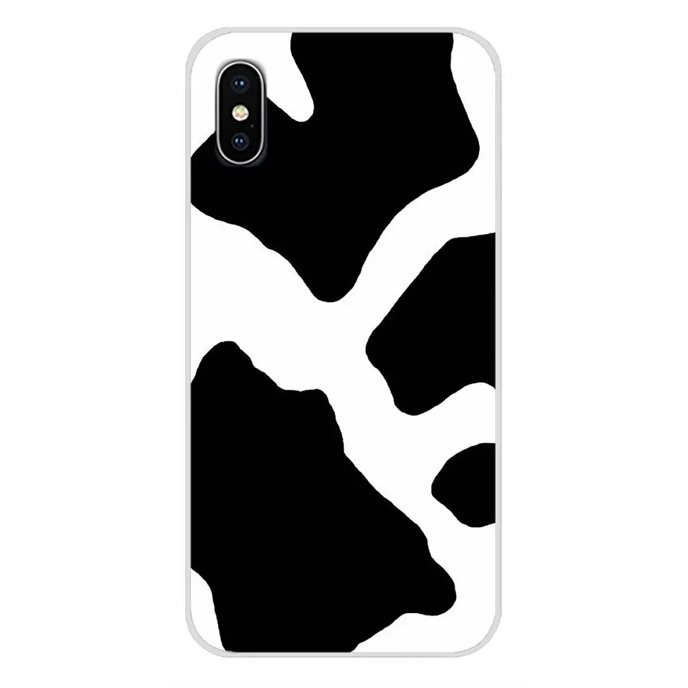 Для Apple iPhone X XR XS 11Pro MAX 4S 5S 5C SE 6S 7 8 Plus ipod 5 6 белого и черного цвета из коровьей кожи