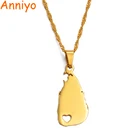 Подвеска и ожерелье для женщин, с картой Шри-Ланки, #017921