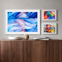 abstraction circles multicolor modern room wall art set of 3 print oil painting no frame pictures