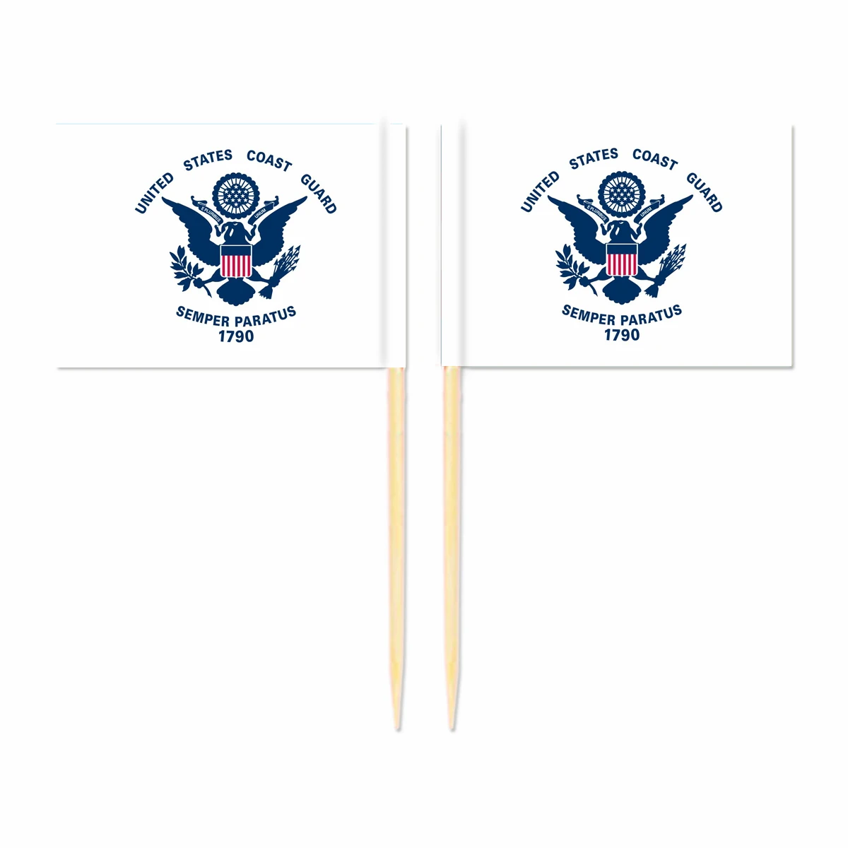 

America Coast Guard Toothpick Flag United States 3.5X2.5CM Cake Topper Party Cupcake Wedding Lovely Baking Dessert Decorations