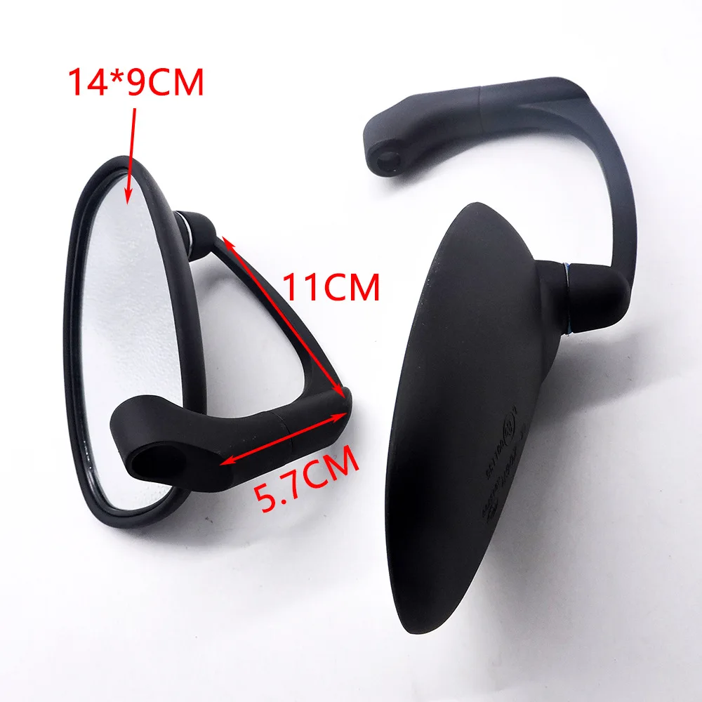 1 пара мотоциклетных боковых зеркал заднего вида скутеры овальные для Honda Yamaha Suzuki