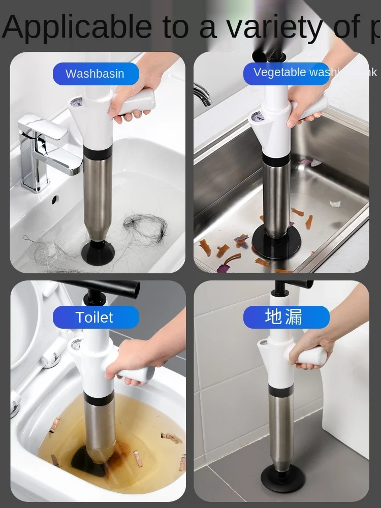 

GY Sewer Dredging Toilet Dredger Poke Downcomer Toilet Pipe Blockage Toilet Plunger Universal Tool