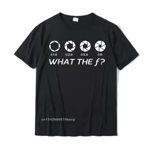 Funny Photography T-Shirt - Aperture F-Stops Cotton Adult T Shirt Unique Tees Designer Hip Hop