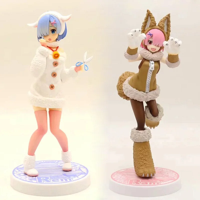 

1/6 Scale Painted Figure Re: Life in a Different World from Zero Wolf Suit Version Ram Lamb Suit Figure Toys Ver. Rem Action PVC