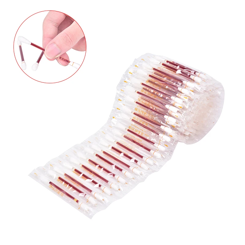 100 шт. одноразовые медико йод ватную палочку с йодом для дезинфекции ватный