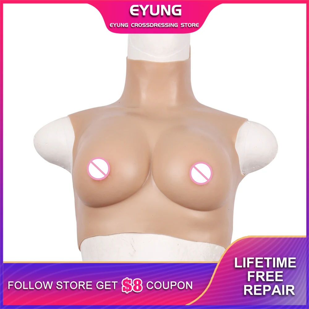 75D поколение падение грудь Дизайн Силиконовая реалистичной формы для Crossdressers