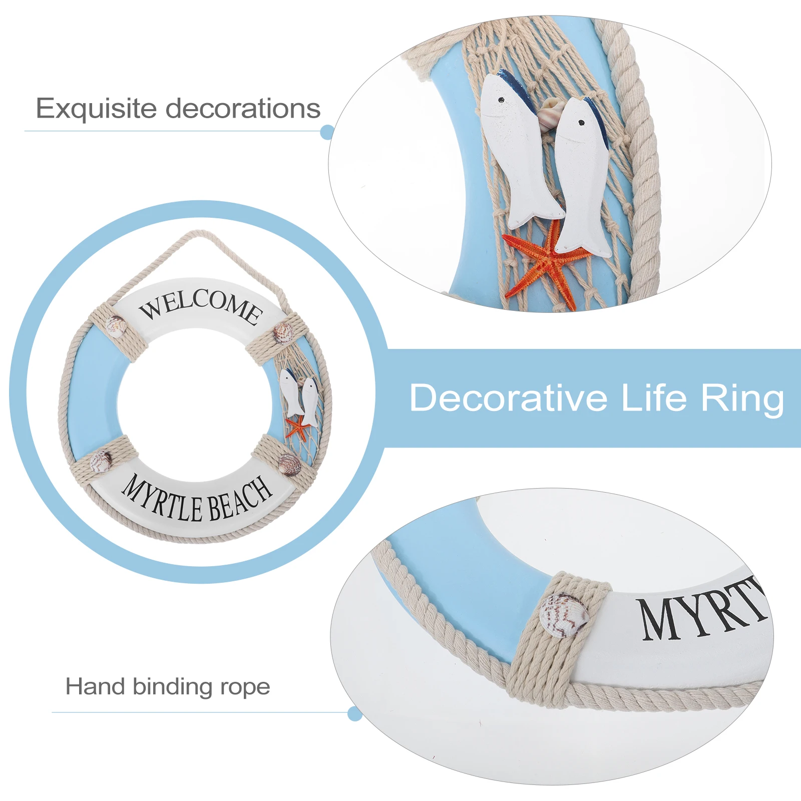 Спасательное украшение кольцо-буй декоративные украшения морской круиз