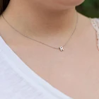 Модное ожерелье с инициалом серебряного цвета с буквами, одиночное имя, чокер, ожерелье для женщин, кулон, ювелирные изделия, подарок, Прямая поставка