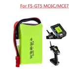 7,4 V 1500 мАч, Перезаряжаемые Lipo Батарея для Flysky FS-GT5 2,4G 6CH передатчик пульт ДУ для дистанционно управляемой машины лодки дистанционного Управление 2s 7,4 v Батарея